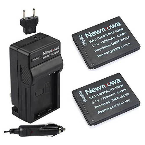 Dmw Bch7 bateria 2 Pack Kit Cargador Para Panasonic Dmc