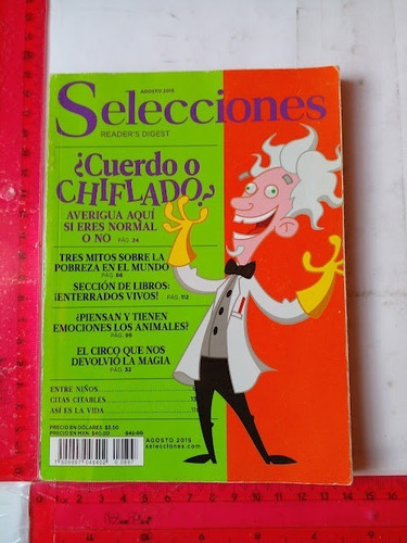 Revista Selecciones No 897  Cuerdo O Chiflado Agos 2015