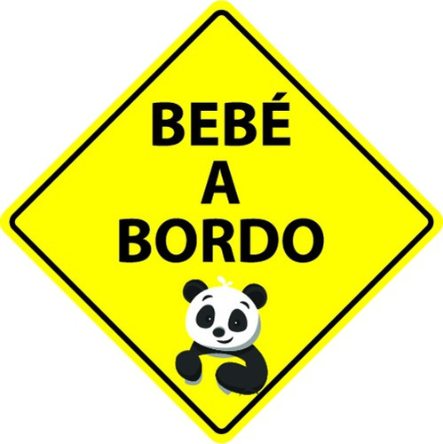 Sticker Bebé A Bordo (2 Unidades ) Panda