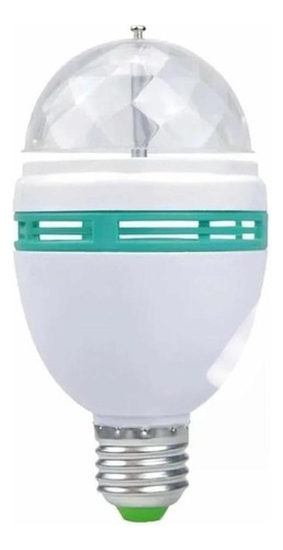 Lâmpada De Led Giratória Colorida 3w Rgb Balada Dj
