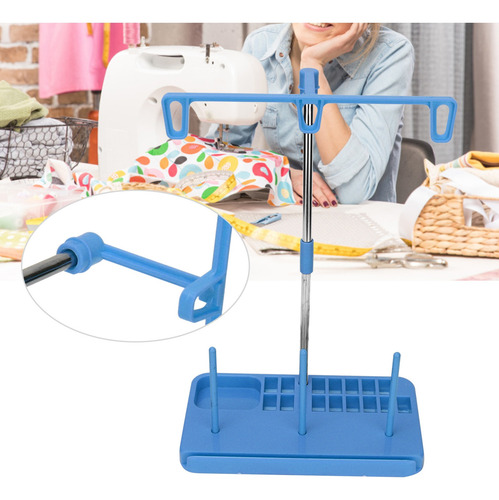 Soporte Para Hilo, 3 Bobinas, Extraíble Para Coser En El Hog
