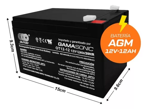 Batería para juguete 12v 12ah AGM - Baterias web