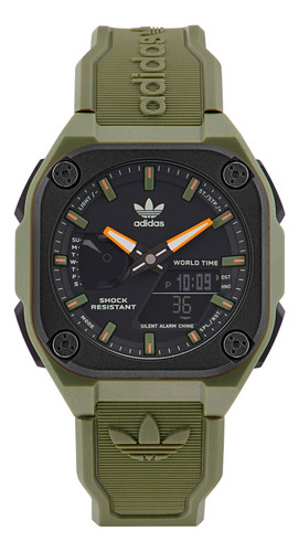 Reloj adidas Caballero Aost22547 Verde Militar - Mileus 