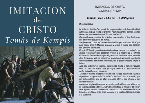 Imitacion De Cristo - Tomas De Kempis
