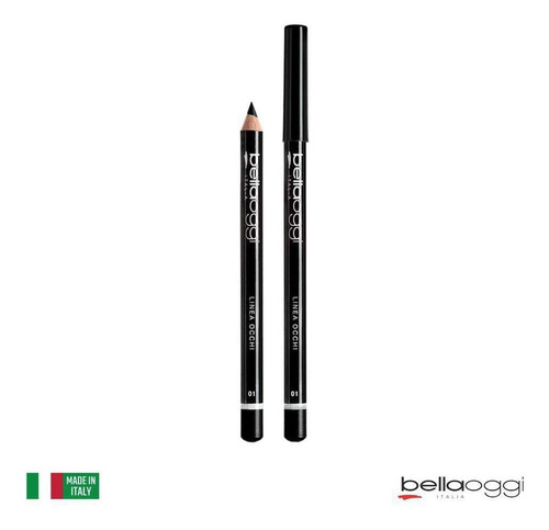 Lapis Delineador Para Olhos Black Bellaoggi Italia Preto