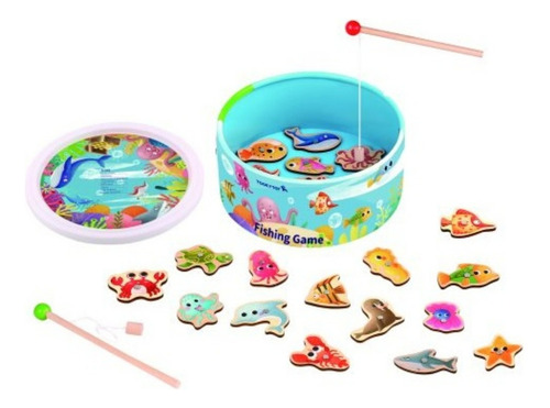 Juego De Pesca Magnetico Tooky Toy