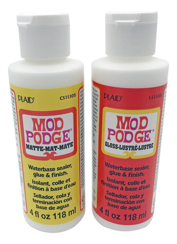 Mod Podge Gloss And Matte Starter Bundle Kit W/poly Foa...