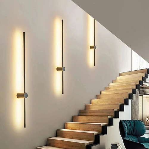 Aplique De Pared. Luz Led Indirecta. Diseño Deco Moderno.