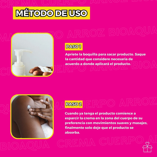 Crema Corporal Loción Extracto Arroz Bioaqua Hidrata 250ml