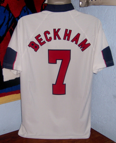 Inglaterra Umbro Local Mundial Francia 1998 David Beckham