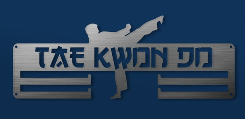 Imagen 1 de 6 de Medallero Tae Kwon Do Porta Medallas Personalizado Gratis