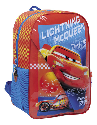 Cars Mochila 16 Espalda Mc Queen Rojo