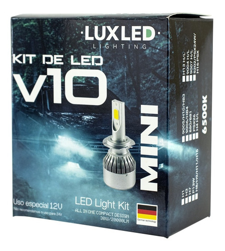 Kit Lampadas Led Volvo S60 2010 A 2013 H7 Hb3 20000lm