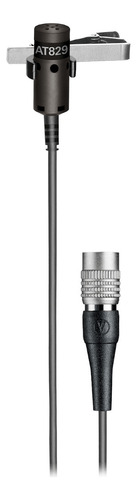 Micrófono Audio-technica Lavalier Cond. Cardioide At829cw Negro