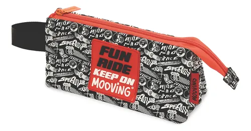 comprar Cartuchera Canopla Cuadruple Speed 3 Cierres Mooving Color Rojo