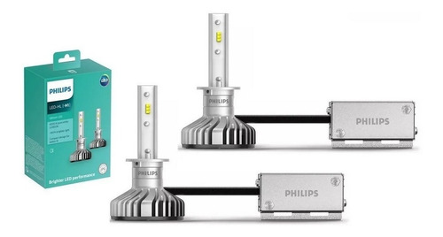 Par Lâmpada Philips Ultinon Led H1 6200k Super Branca 12v