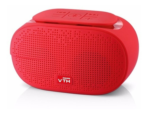 Parlante Portatil Inalambrico Bluetooth- Viutech Pb-200 Color Rojo