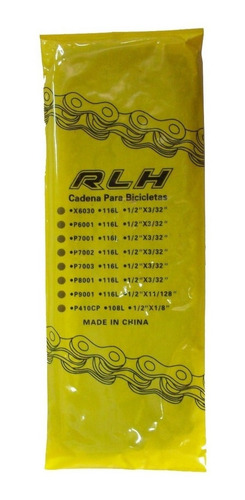Imagen 2 de 7 de Cadena Cromada Para Bicicleta 1 Velocidad 1/2 X 1/8 P-410
