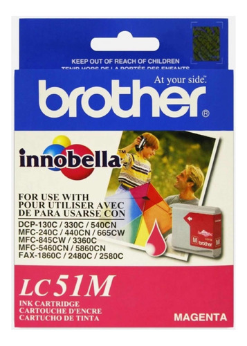 Cartucho Brother Lc51m Magenta Original 130c 330c 150c