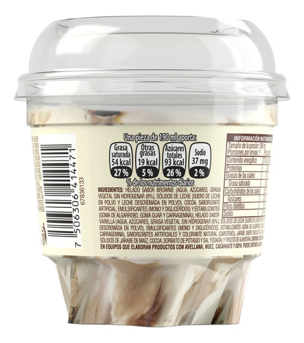 Helado Holanda Cornetto Brownie & Vainilla 190ml