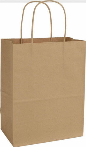 Pack De Bolsas Papel Kraft 30x41x12 50 Unidades Con Asa