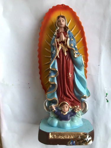 Hermosa Estatuilla De Bahía D La Virgen De Guadalupe