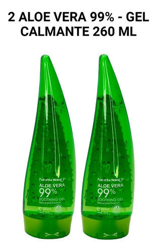 2 Aloe Vera 99% - Gel Calmante 260ml