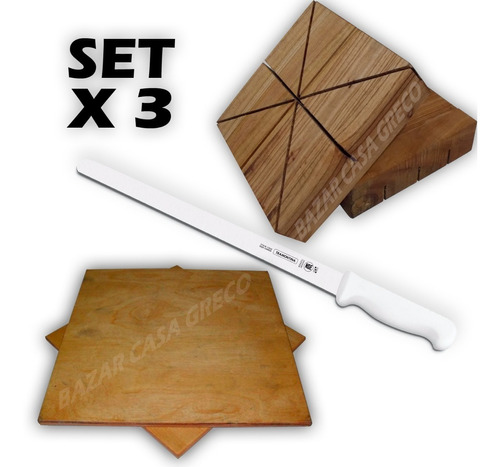 Set Sandwiches Miga  Molde Taco + Base Giratoria + Cuchillo