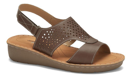 Sandalias Andrea Slingback Color Café Para Mujer