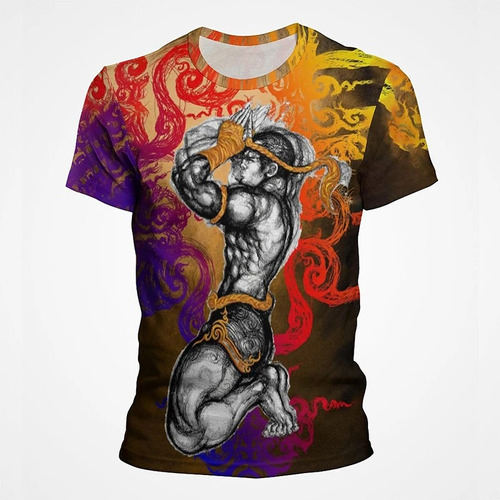 Polera Con Estampado De Muay Thai Gym Boxing