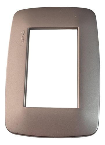 Tapa De Luz Champagne Satinado 10x5 Linea Duna De Exultt Champagne Satinado