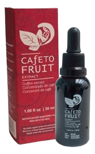 Cafeto Fruit Extract - Extracto Concentrado De Cafeto 30ml