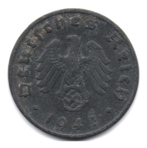 Alemania 1 Reichspfennig 1942 D Tercer Reich 