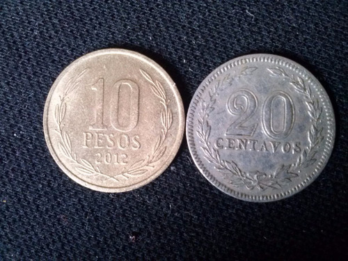Moneda Argentina 20 Centavos Níquel 1913 (c5)