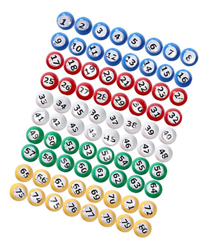 Yn Bolas De Números Para Máquina De Lotería De Juegos 1 A 80