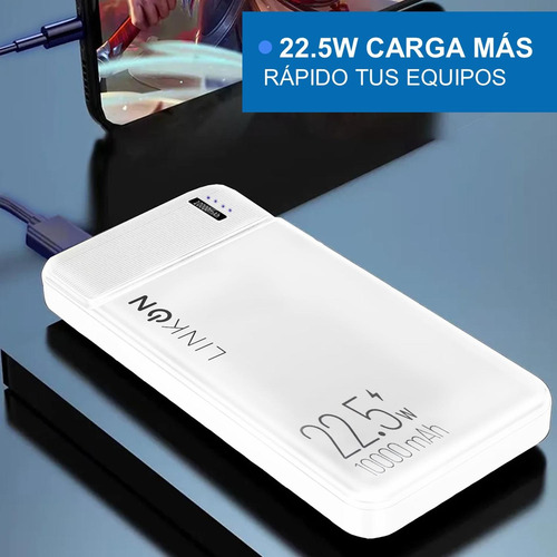 Bateria Externa Cargador Rapido Power Bank Linkon 10.000 Mah