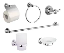 Comprar Set De Accesorios Fermetal Para Baño Kit 6 Piezas Metalico