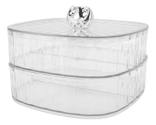 Candy Tray Snack, 2 Capas, Divididas, De Plástico Transparen