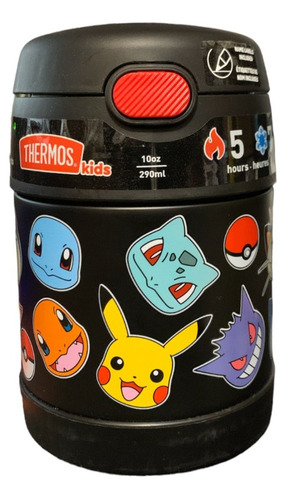 Thermos Funtainer - Tarro De Comida Para Niños, Pokemon Blk