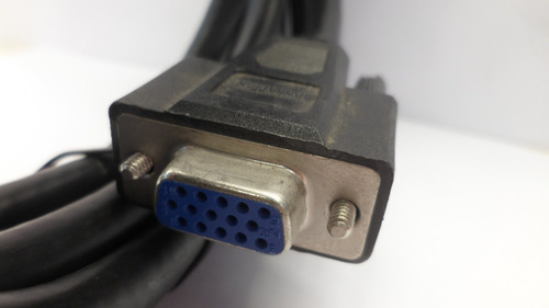 Cable Vga Macho 3 Mts Negro Macho Hembra Reforzado Dz5523