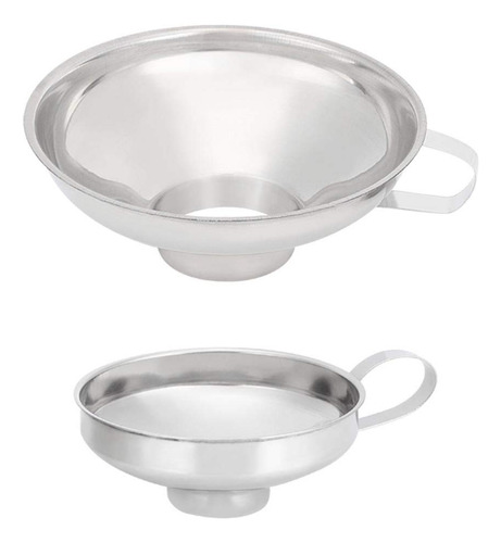 Paquete De 2 Embudos De Cocina Acero Inoxidable Para Conserv