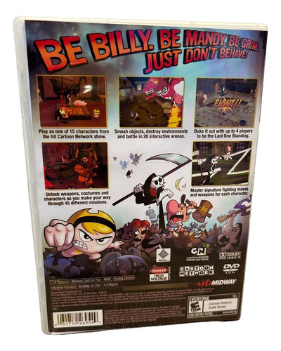 The Grim Adventure Billy & Mandy Com Capa E Pôster Ps2