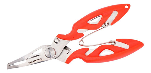 Alicates De Pesca Con Tijeras De Pesca Con Resorte, Naranja