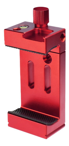 Suporte De Telefone Para Tripé, Braçadeira Vermelho