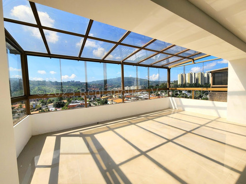 Apartamento Penthouse Dúplex Remodelado 295 M² 4h, 7b, 3p, Residencia Geminis En Calle Cerrada En Venta En Los Samanes Avenida 3 Caracas