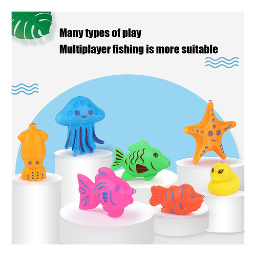 * Gift 46pcs Throw Water And Magnetic Fishing Game Toy