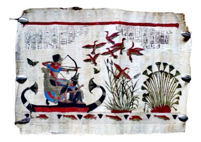 Papiro Egipcio Original Pergamino ( 58 Cm X 42 Cm ) (Usado)