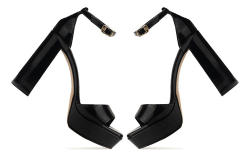 Zapatillas De Tacón Davenia De Piel Para Mujer Mod. Ava