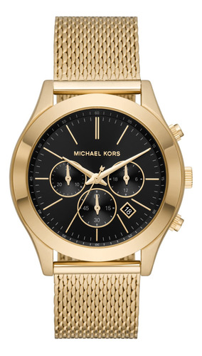 Reloj Michael Kors Slim Runway Quartz Para Hombre Con Funda