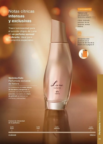 Perfume Luna Radiante Femenina Natura 50ml